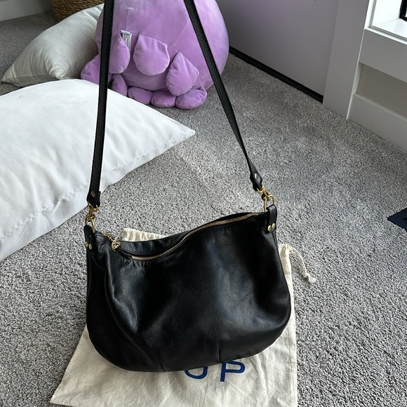 Clare V. Moyen Messenger Black Leather EUC - Picture 8 of 16